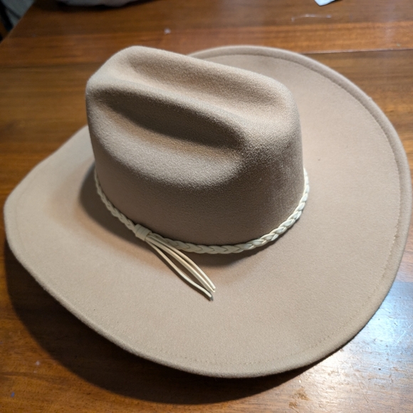 Frye oatmeal women's hat one size cowboy NWT - Picture 2 of 8